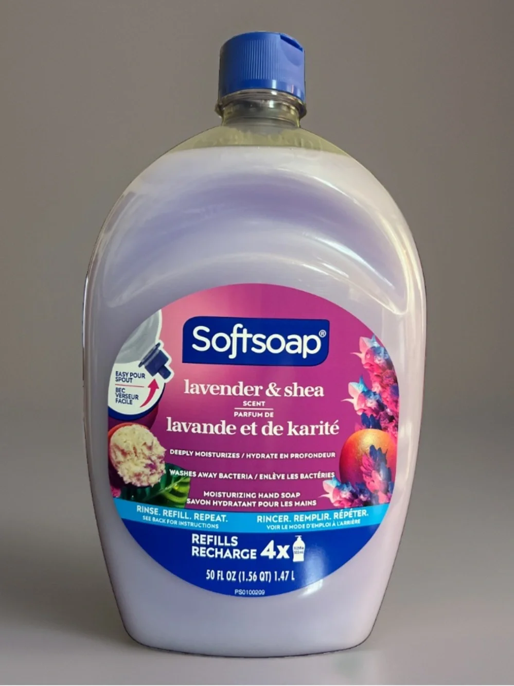 LAVENDER AND SHEA BUTTER SOFTSOAP MOISTURIZING LIQUID HAND SOAP REFILL 50 OZ